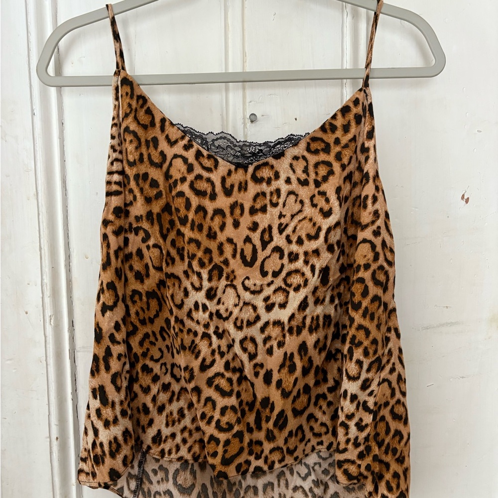 Zara Brown Leopard Print Camisole